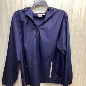 PROSPIRIT Men's (Size L) Long Sleeve Pull Over Hooded Windbreaker 1/4 Zip Jacket